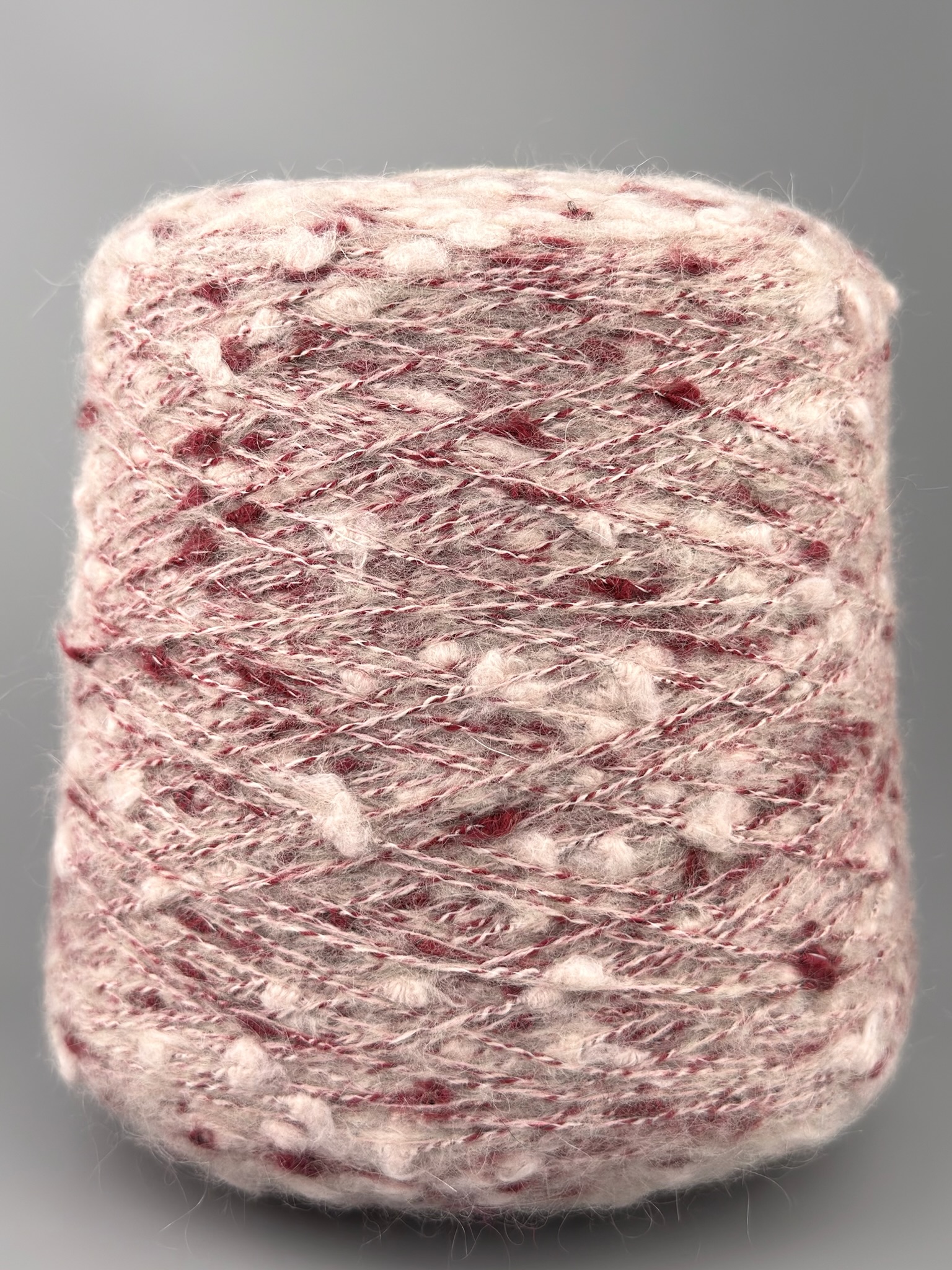 New Mill Fuego Nm 2500 – Fantasiegarn Bouclé mit Kaschmir, Wolle und Kid Mohair col. Rosébeige foto 2
